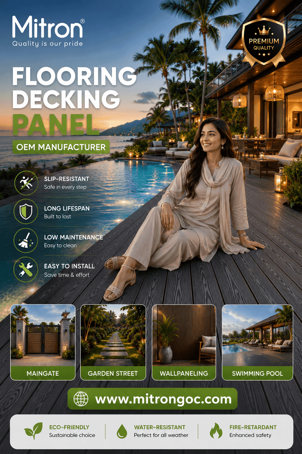 Decking flooring panel — slide 2