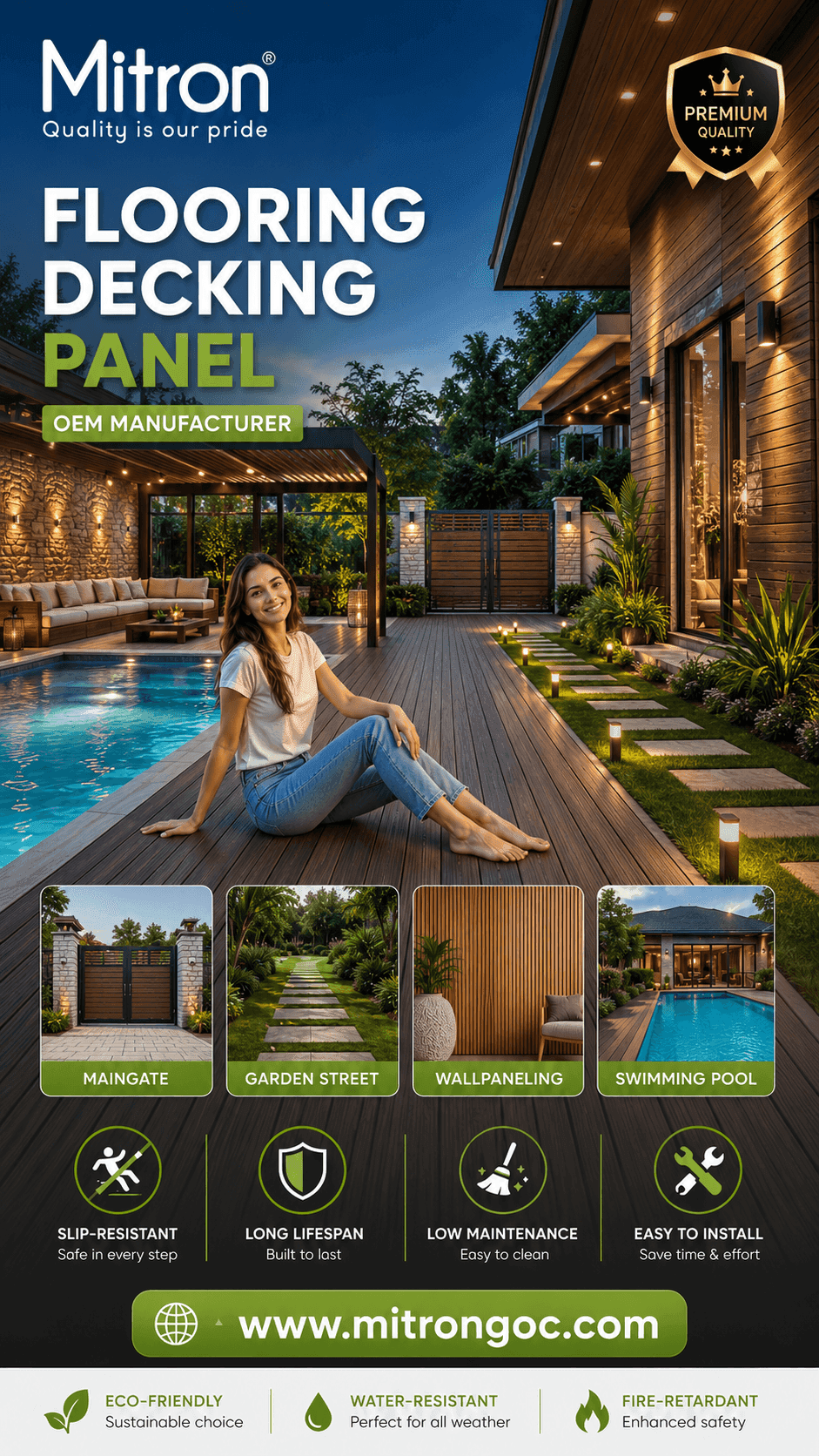 Decking flooring panel — slide 3
